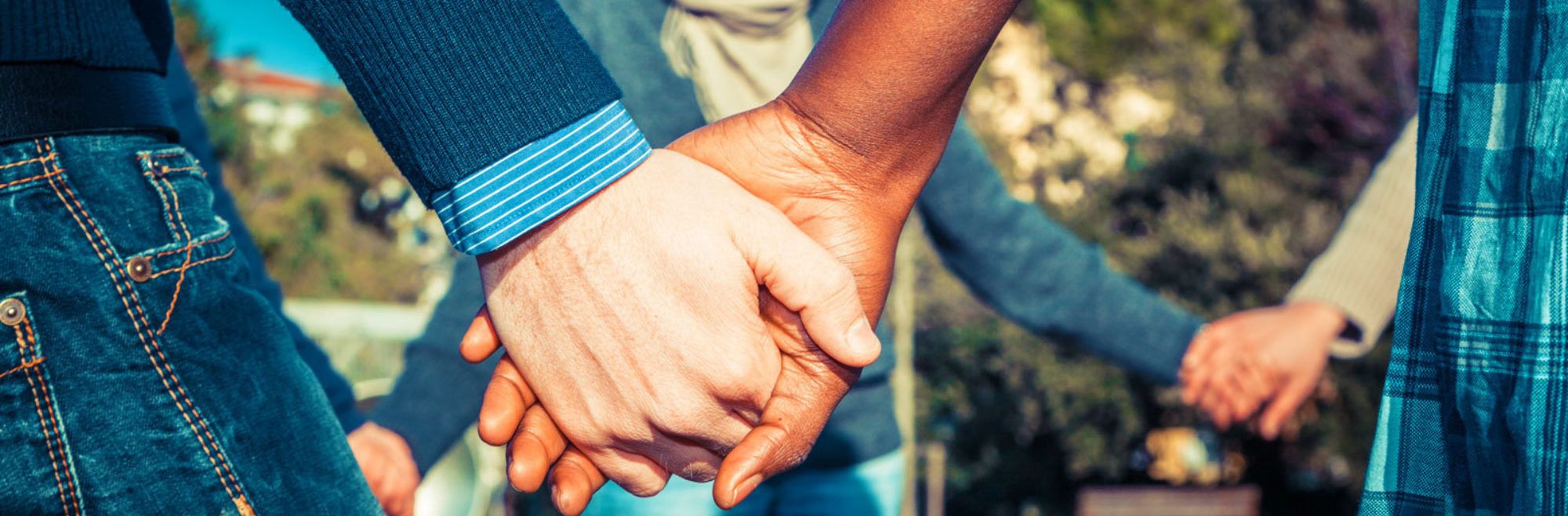 Group holding hands