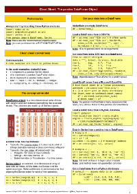 Pandas Cheat Sheet