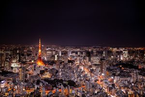 Tokyo Tower at night
