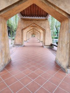 A corridor to heaven at the Ba Na Hills.
