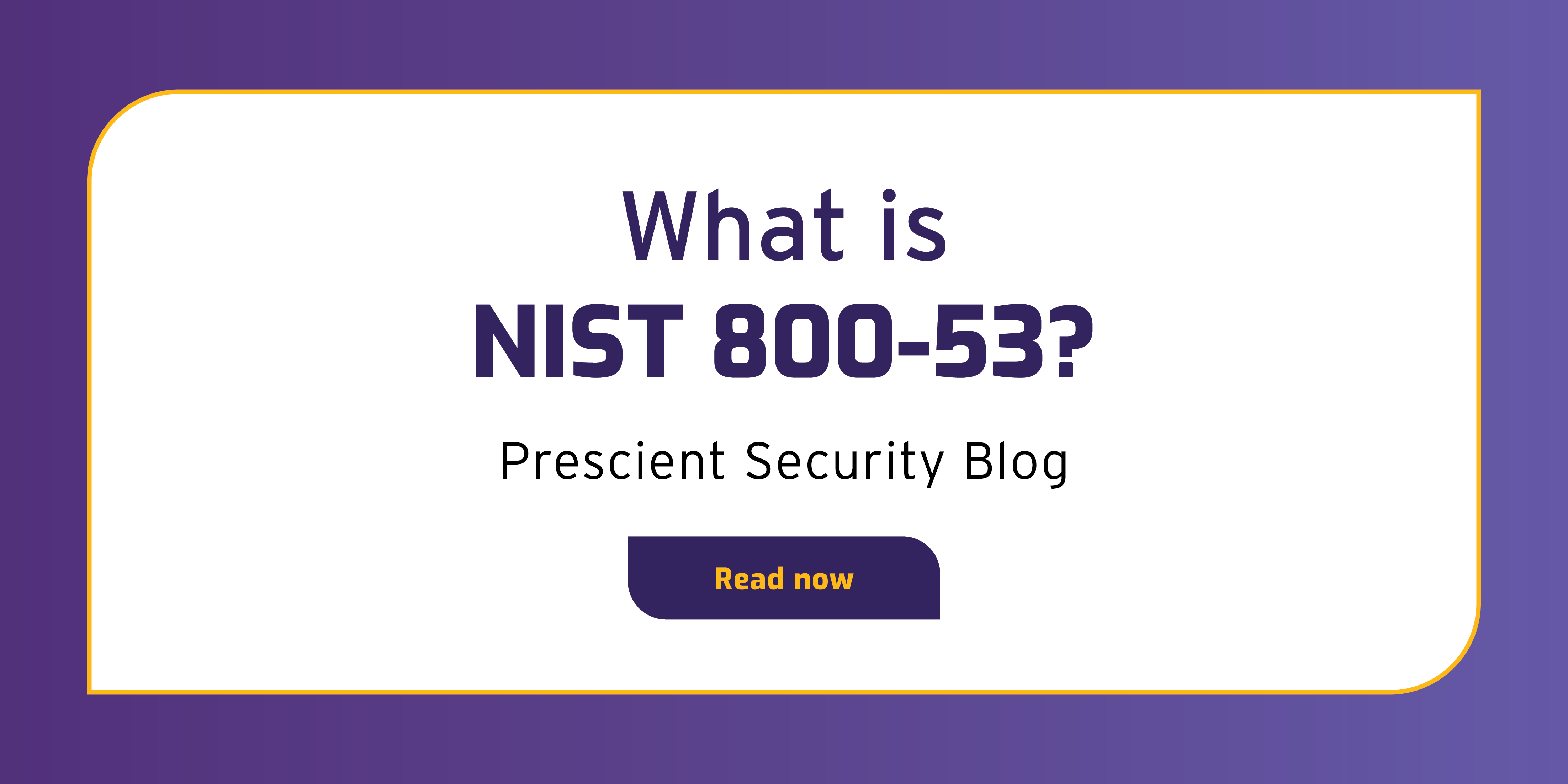 What is Nist 800-53?