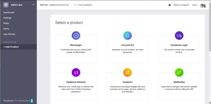Создание GIF бота для Facebook Messenger используя Flask