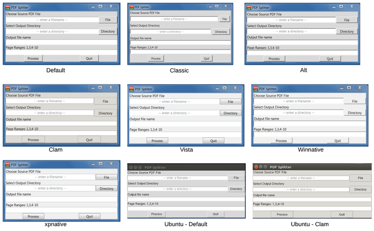 Создание приложения для разделения PDF файла используя appJar