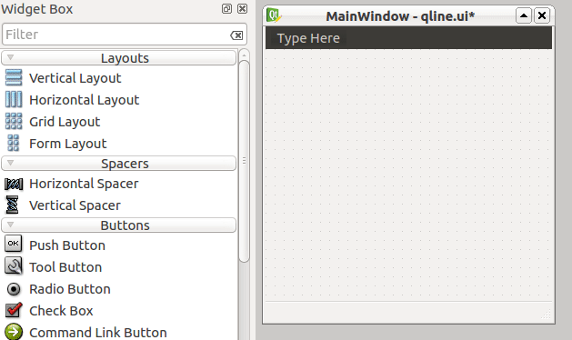QLineEdit PyQt5 Designer