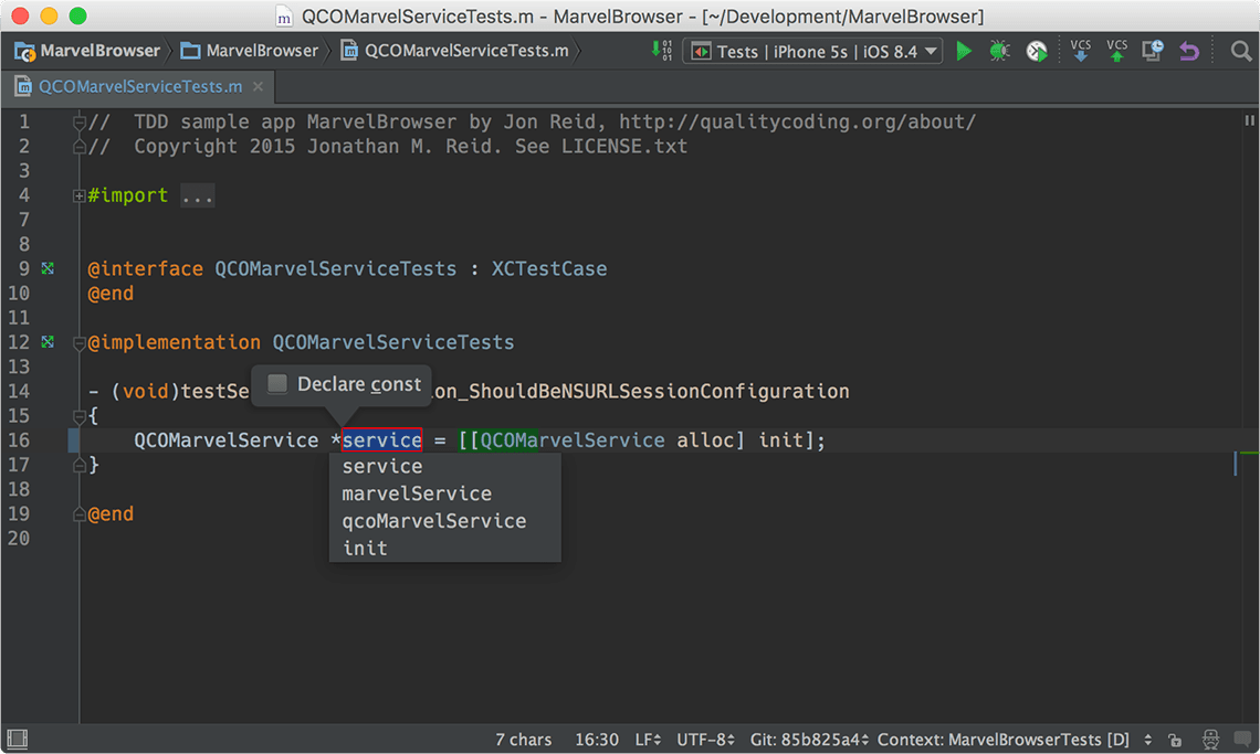 Extract Variable in AppCode