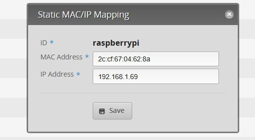 set static IP router