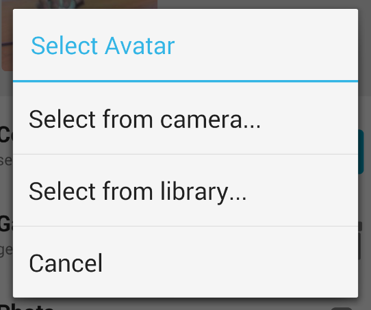 React Native Image Picker Module