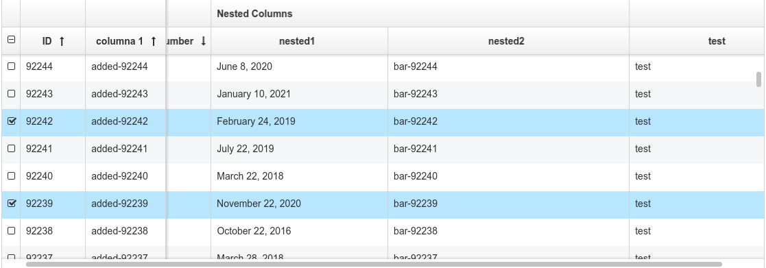 Proper Data Table Component For React