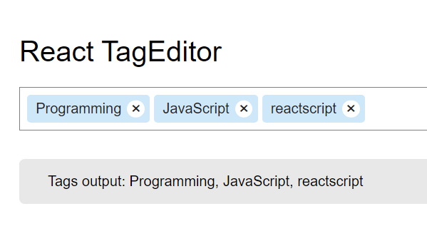 StackOverflow Inspired Tag Editor StackOverflow Inspired Tag Editor