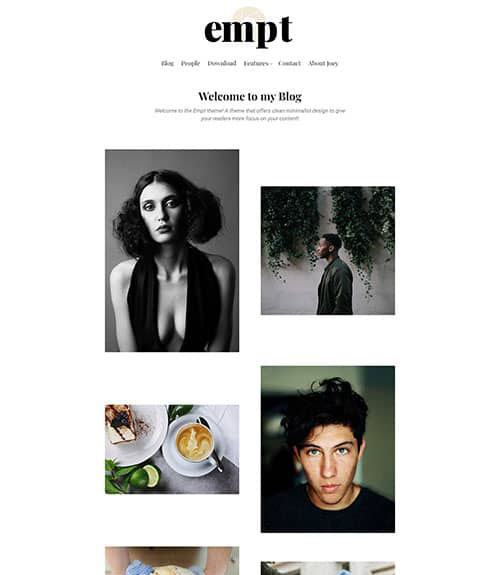 screenshot of the Empt theme