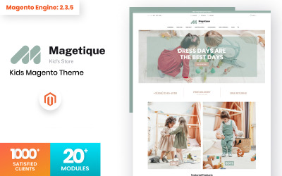 Magetique Kids Store Thème Magento