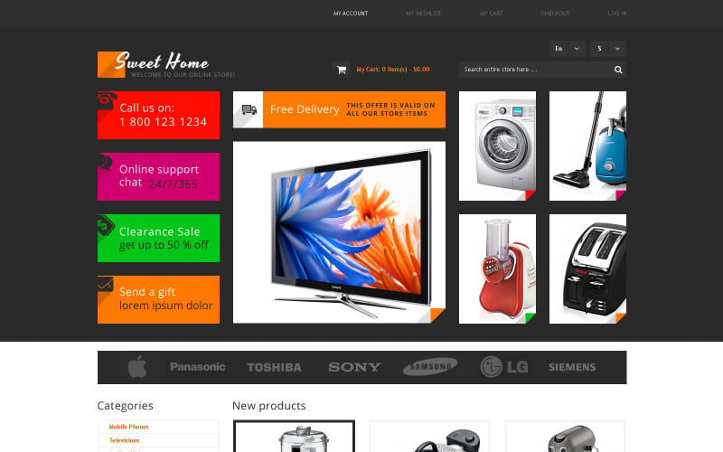 Sweet Home Magento Theme