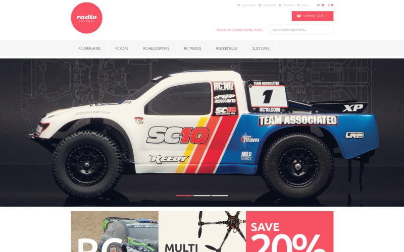 RemoteControlled Toys Magento Theme