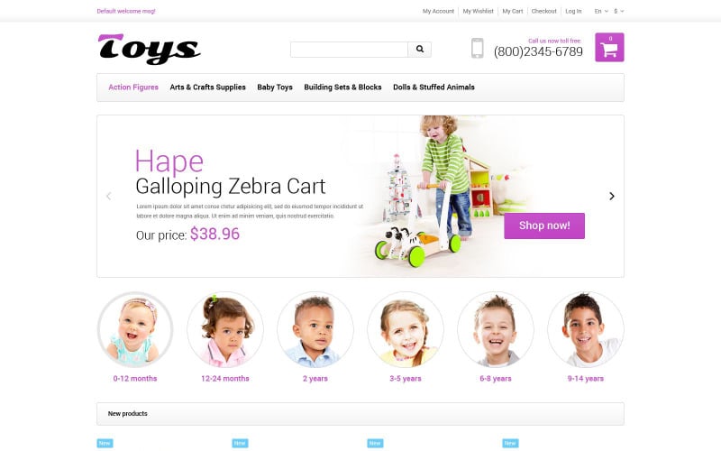 Toy Store Responsive Magento Theme