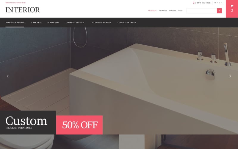 Home Furniture Store Magento Theme