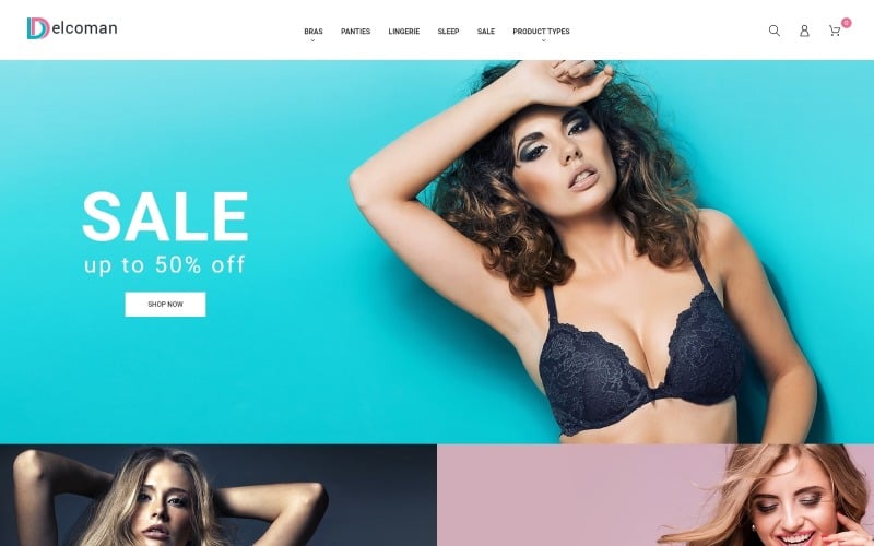 Delcoman - Lingerie Store Magento Theme