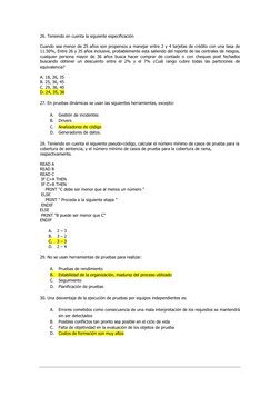 26. Teniendo en cuenta la siguiente especificación 
 
Cuando sea menor de 25 años son propensos a manejar entre 2 y 4 tar