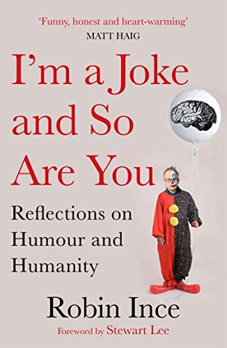 Robin Ince dressed as a clown.