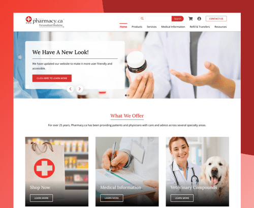 Pharmacy.ca - Toronto Ecommerce Web Design