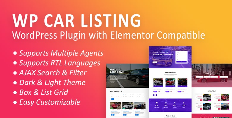 WordPress Car Listing Plugin