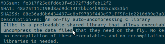 Highlighting text in a Linux terminal.