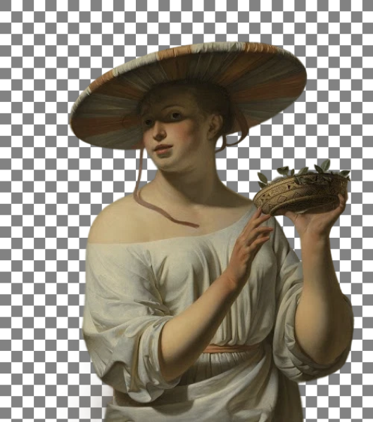 A painting without background