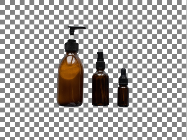 A picture of beauty products without background