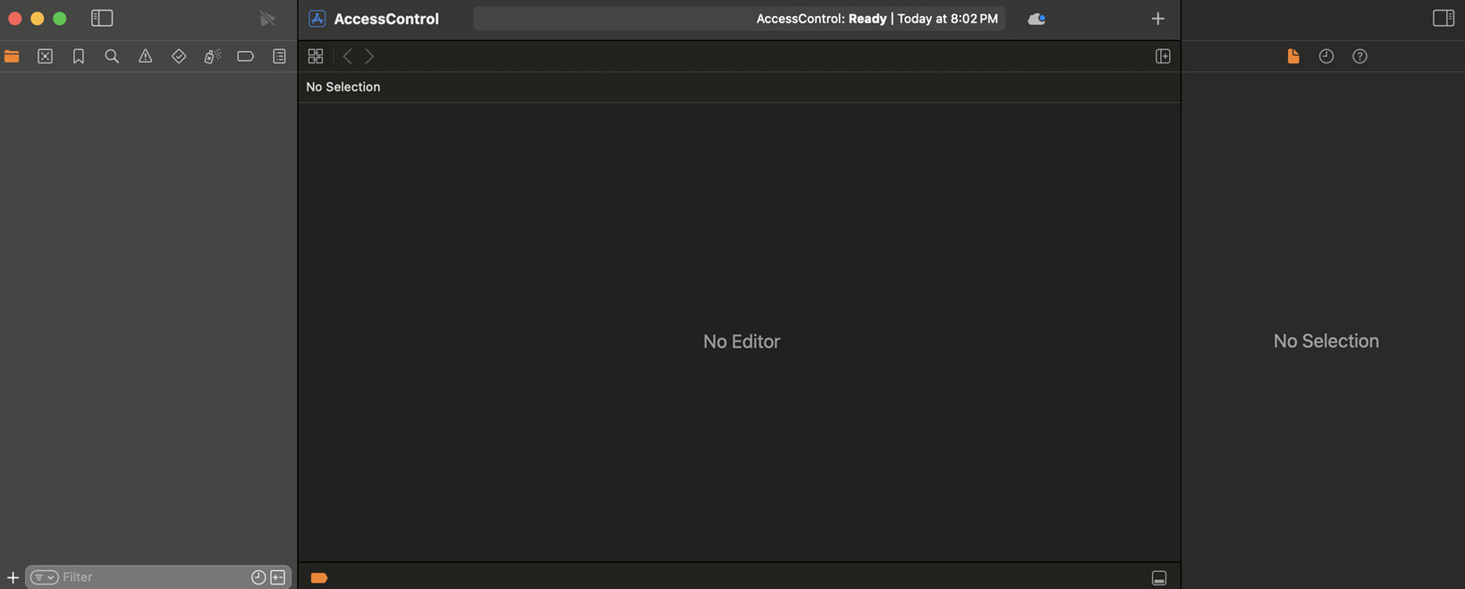 Figure 2.1﻿1 – Xcode – a new project structure