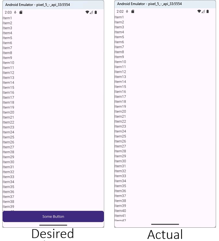 Figure 1.2 &ndash; An issue with CollectionView in VerticalStackLayout