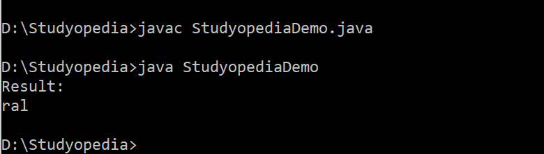 Java String getchars method