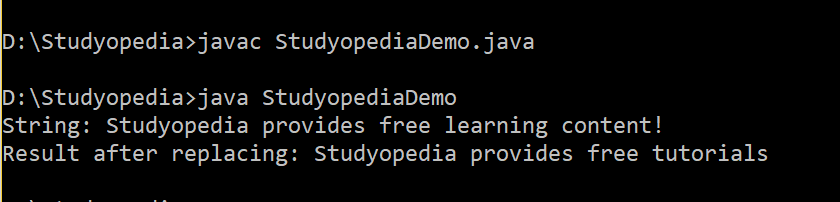 Java replaceall string method
