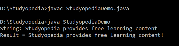 Java tostring method