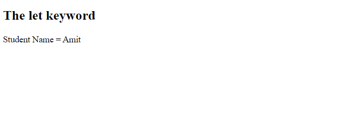 JavaScript Variables String Example