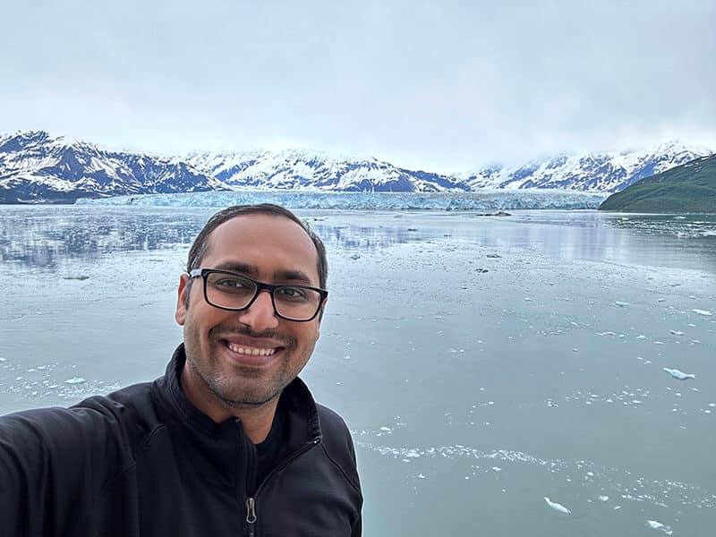 Syed selfie Alaska Glacier - Syed Balkhi Syed selfie Alaska Glacier