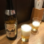 麺屋銀蔵 - 先ずはビールで