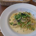 はるのハーベスト - 季節の野菜のたらこパスタ