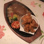 せりな - Ｃセット ハンバーグとから揚げ