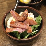 旨唐揚げと居酒メシ ミライザカ - 島原ハムポテトサラダ