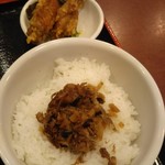 福来亭 - Ａセットのチャーシューご飯と手羽唐