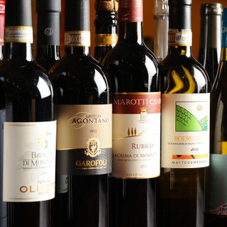 イタリア産にこだわったワイン＆クラフトビール。飲み放題あり◎