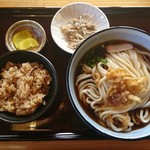 六ろく - ころうどん味ごはんセット500円