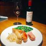 Sonoma American Wine Bar  - ソーセージ盛り合わせ。北海道産、ボリュームたっぷり！！