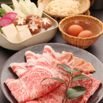 華蓮 - 黒さつま鶏・黒豚・黒牛三種すき焼き