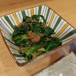 鳥八 - 菜の花のごま和えです