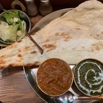 バルティヤ・ザイカ - マトンキーマとサグチキン