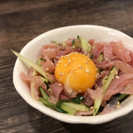 筑前屋 - 生ハムのユッケ