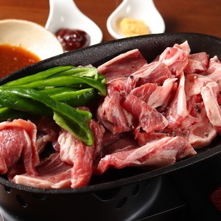 お1人様用生ラム鉄板焼