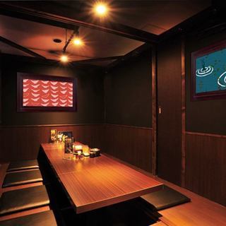 全室獨立包廂，私密感十足的店鋪