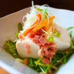 豆腐と水菜のサラダ