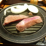 和食しゃぶしゃぶ かごの屋 - うめ豚の鉄板焼き